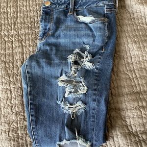 American eagle distressed jeggings
